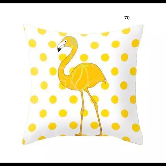 Set of 2 Bright Yellow Summer Pillow Covers - Picture 3 of 8